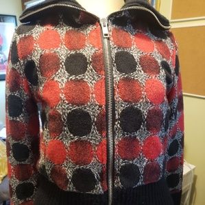 Warm High Collar waist length Jacket Small